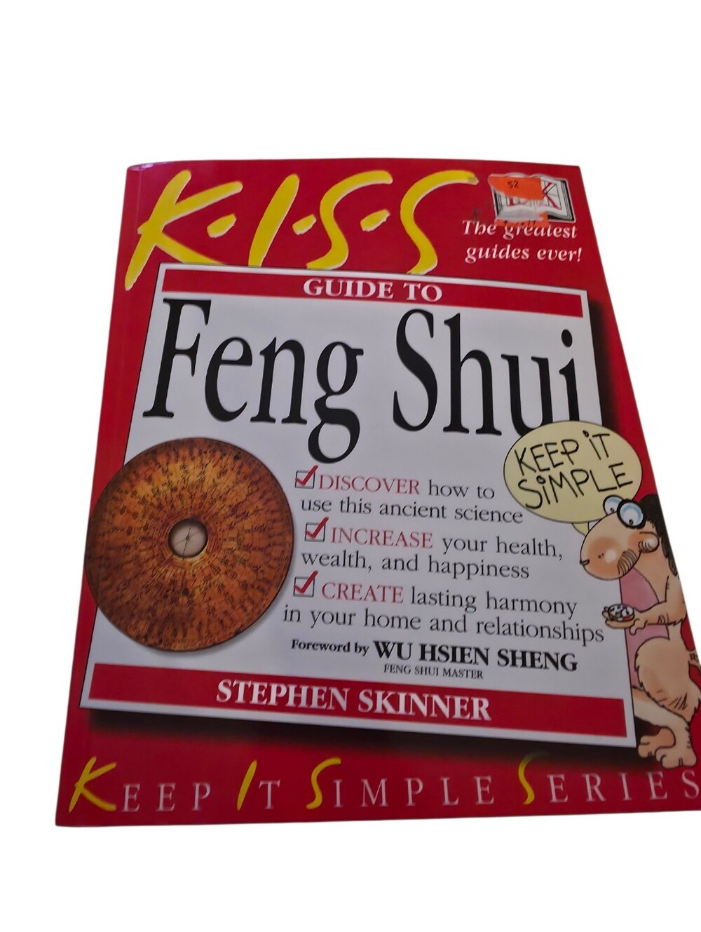 Kiss Guide to Feng Shui Book - Red & White Cover